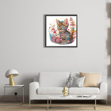 Load image into Gallery viewer, Diamond Painting - Partial Special Shaped - kitten (30*30CM)
