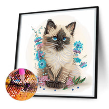 Load image into Gallery viewer, Diamond Painting - Partial Special Shaped - kitten (30*30CM)
