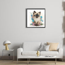 Load image into Gallery viewer, Diamond Painting - Partial Special Shaped - kitten (30*30CM)
