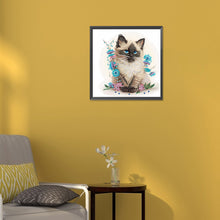 Load image into Gallery viewer, Diamond Painting - Partial Special Shaped - kitten (30*30CM)
