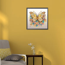 Load image into Gallery viewer, Diamond Painting - Partial Special Shaped - Butterfly (30*30CM)
