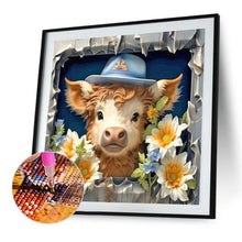 Load image into Gallery viewer, Diamond Painting - Full Round - calf in the wall (40*40CM)
