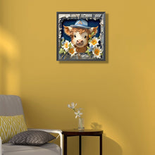 Load image into Gallery viewer, Diamond Painting - Full Round - calf in the wall (40*40CM)
