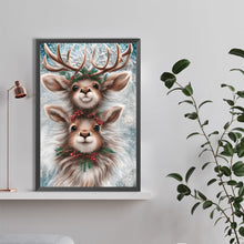 Load image into Gallery viewer, Diamond Painting - Full Round - two deer heads (40*60CM)
