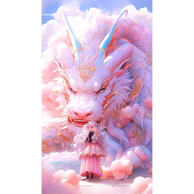 Load image into Gallery viewer, Diamond Painting - Full Round - dragon girl (40*70CM)
