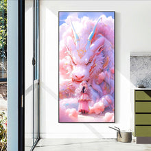 Load image into Gallery viewer, Diamond Painting - Full Round - dragon girl (40*70CM)
