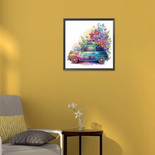 Load image into Gallery viewer, Diamond Painting - Partial Special Shaped - flowers and cars (30*30CM)
