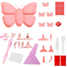 Load image into Gallery viewer, Diamond Painting Pen Accessories Tools Set 20x18x2.2cm (Pink Set)
