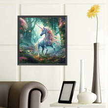 Load image into Gallery viewer, Diamond Painting - Full Round - forest unicorn (40*40CM)
