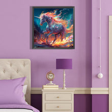 Load image into Gallery viewer, Diamond Painting - Full Round - forest unicorn (40*40CM)
