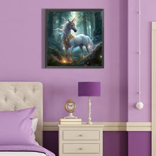 Load image into Gallery viewer, Diamond Painting - Full Round - forest unicorn (40*40CM)
