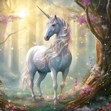 Load image into Gallery viewer, Diamond Painting - Full Round - forest unicorn (40*40CM)
