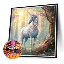 Load image into Gallery viewer, Diamond Painting - Full Round - forest unicorn (40*40CM)
