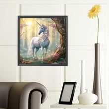 Load image into Gallery viewer, Diamond Painting - Full Round - forest unicorn (40*40CM)
