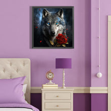 Load image into Gallery viewer, Diamond Painting - Full Round - Dark Night Wolf (40*40CM)
