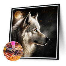 Load image into Gallery viewer, Diamond Painting - Full Round - Dark Night Wolf (40*40CM)
