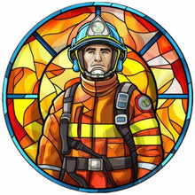 Load image into Gallery viewer, Diamond Painting - Full Round - medallion firefighter (40*40CM)
