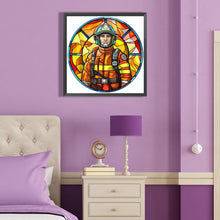 Load image into Gallery viewer, Diamond Painting - Full Round - medallion firefighter (40*40CM)
