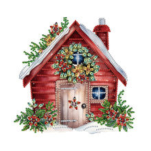 Load image into Gallery viewer, Diamond Painting - Partial Special Shaped - Christmas cottage (30*30CM)
