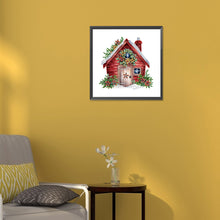 Load image into Gallery viewer, Diamond Painting - Partial Special Shaped - Christmas cottage (30*30CM)
