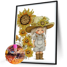 Load image into Gallery viewer, Diamond Painting - Partial Special Shaped - cowboy kid (30*40CM)
