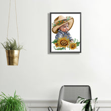 Load image into Gallery viewer, Diamond Painting - Partial Special Shaped - cowboy kid (30*40CM)
