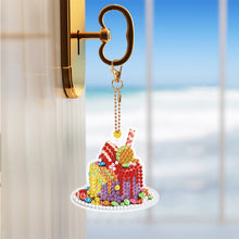 Load image into Gallery viewer, 6PCS Diamond Painting Keychains Special Shape Double Sided Diamond Art Ornaments
