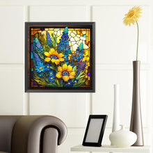 Load image into Gallery viewer, Diamond Painting - Full Round - Sunflower Glass Art (40*40CM)
