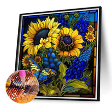 Load image into Gallery viewer, Diamond Painting - Full Round - Sunflower Glass Art (40*40CM)
