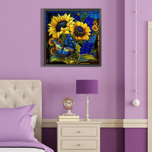 Load image into Gallery viewer, Diamond Painting - Full Round - Sunflower Glass Art (40*40CM)
