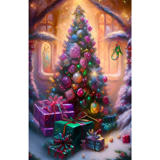 AB Diamond Painting - Full Round - christmas tree (45*70CM)
