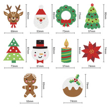 Load image into Gallery viewer, 10PCS DIY Diamond Art Ornaments Xmas Element Special Shape Winter Cotton Dress

