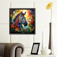 Load image into Gallery viewer, Diamond Painting - Full Round - Zebra Glass Art (40*40CM)
