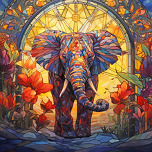 Load image into Gallery viewer, Diamond Painting - Full Round - elephant glass art (40*40CM)
