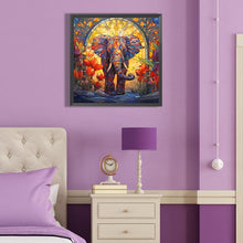 Load image into Gallery viewer, Diamond Painting - Full Round - elephant glass art (40*40CM)
