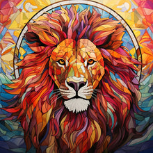 Load image into Gallery viewer, Diamond Painting - Full Round - lion glass art (40*40CM)
