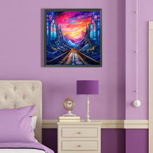 Load image into Gallery viewer, Diamond Painting - Full Round - mountain river glass art (40*40CM)
