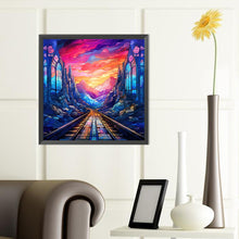 Load image into Gallery viewer, Diamond Painting - Full Round - mountain river glass art (40*40CM)
