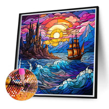 Load image into Gallery viewer, Diamond Painting - Full Round - mountain river glass art (40*40CM)
