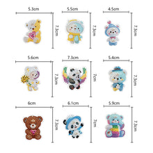 Load image into Gallery viewer, 9PCS Full Drill Keyring Special Shape Double Sided Diamond Art Keychains Pendant
