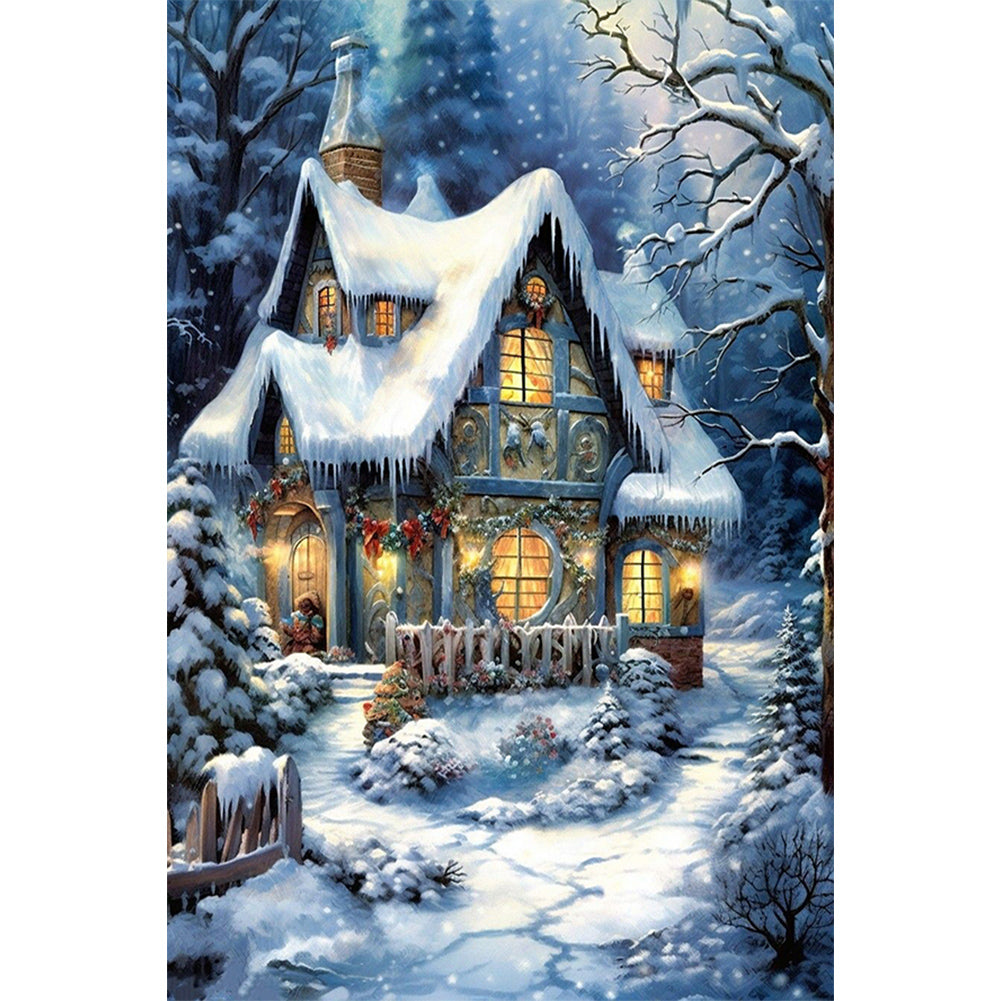 Diamond Painting - Full Round - Igloo and carriage (40*60CM)