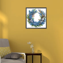 Load image into Gallery viewer, Diamond Painting - Partial Special Shaped - Christmas wreath (30*30CM)
