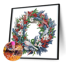 Load image into Gallery viewer, Diamond Painting - Partial Special Shaped - Christmas wreath (30*30CM)
