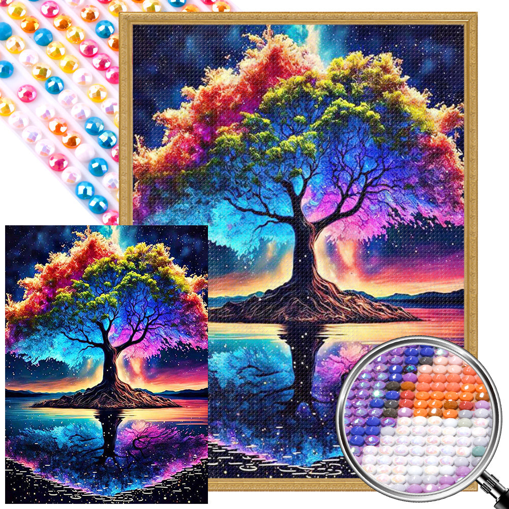 Diamond Painting - Full Round - Four Seasons Tree of Life (40*55CM)