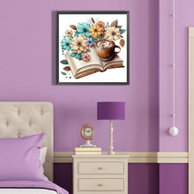 Load image into Gallery viewer, Diamond Painting - Full Round - book and coffee (40*40CM)
