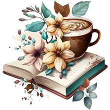 Load image into Gallery viewer, Diamond Painting - Full Round - book and coffee (40*40CM)
