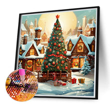 Load image into Gallery viewer, Diamond Painting - Full Round - winter christmas tree (40*40CM)
