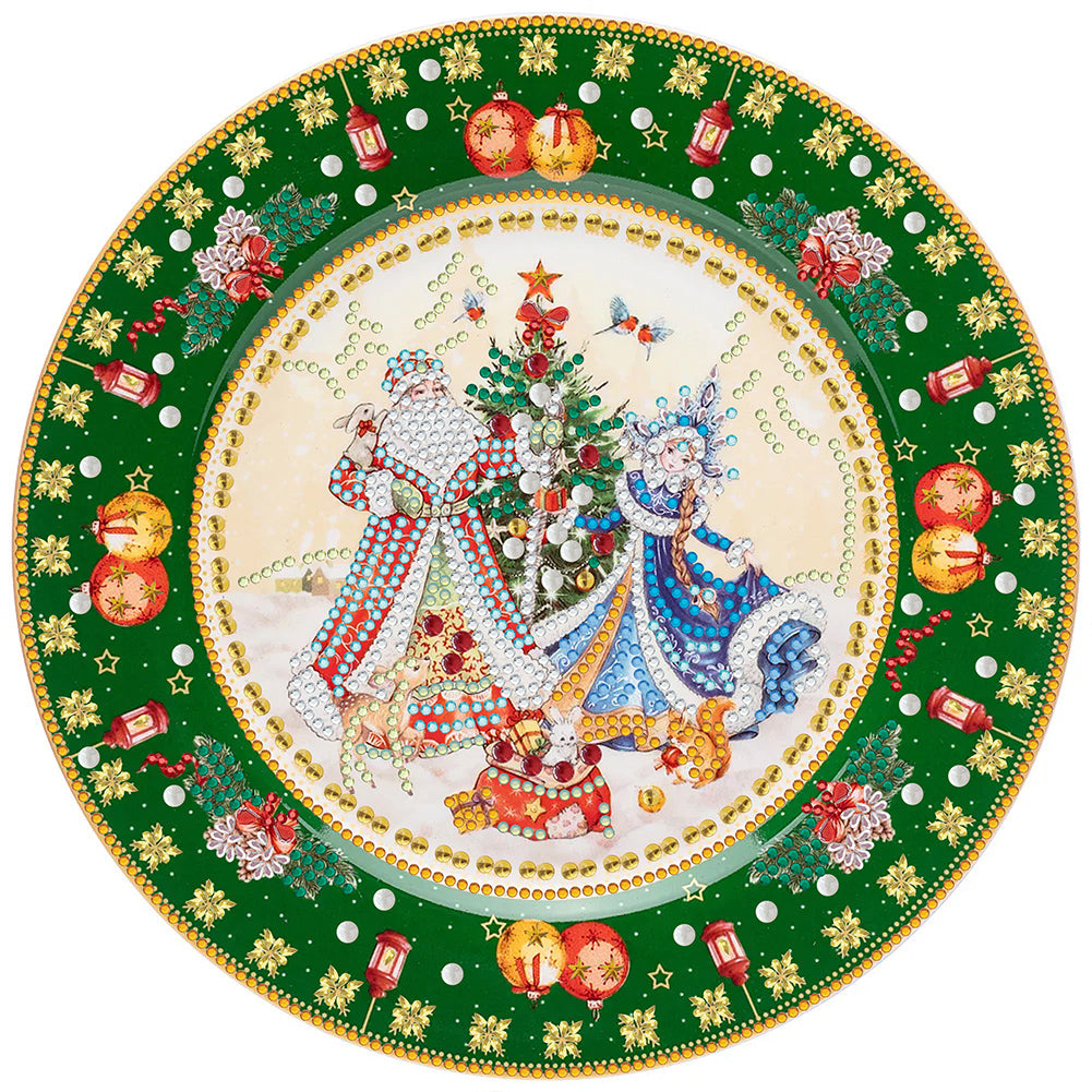 Diamond Painting - Partial Special Shaped - Christmas wreath (30*30CM)