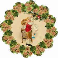 Load image into Gallery viewer, Diamond Painting - Partial Special Shaped - Christmas wreath (30*30CM)

