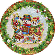Load image into Gallery viewer, Diamond Painting - Partial Special Shaped - Christmas wreath (30*30CM)
